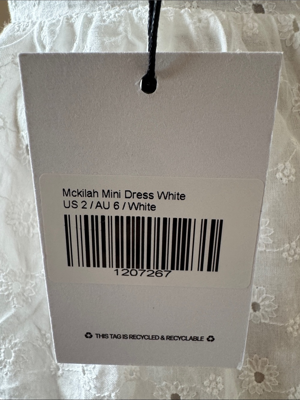 NWT Princess Polly Mckilah Mini Dress White Eyelet Bustier Graduation Sundress 2 - Picture 7 of 7